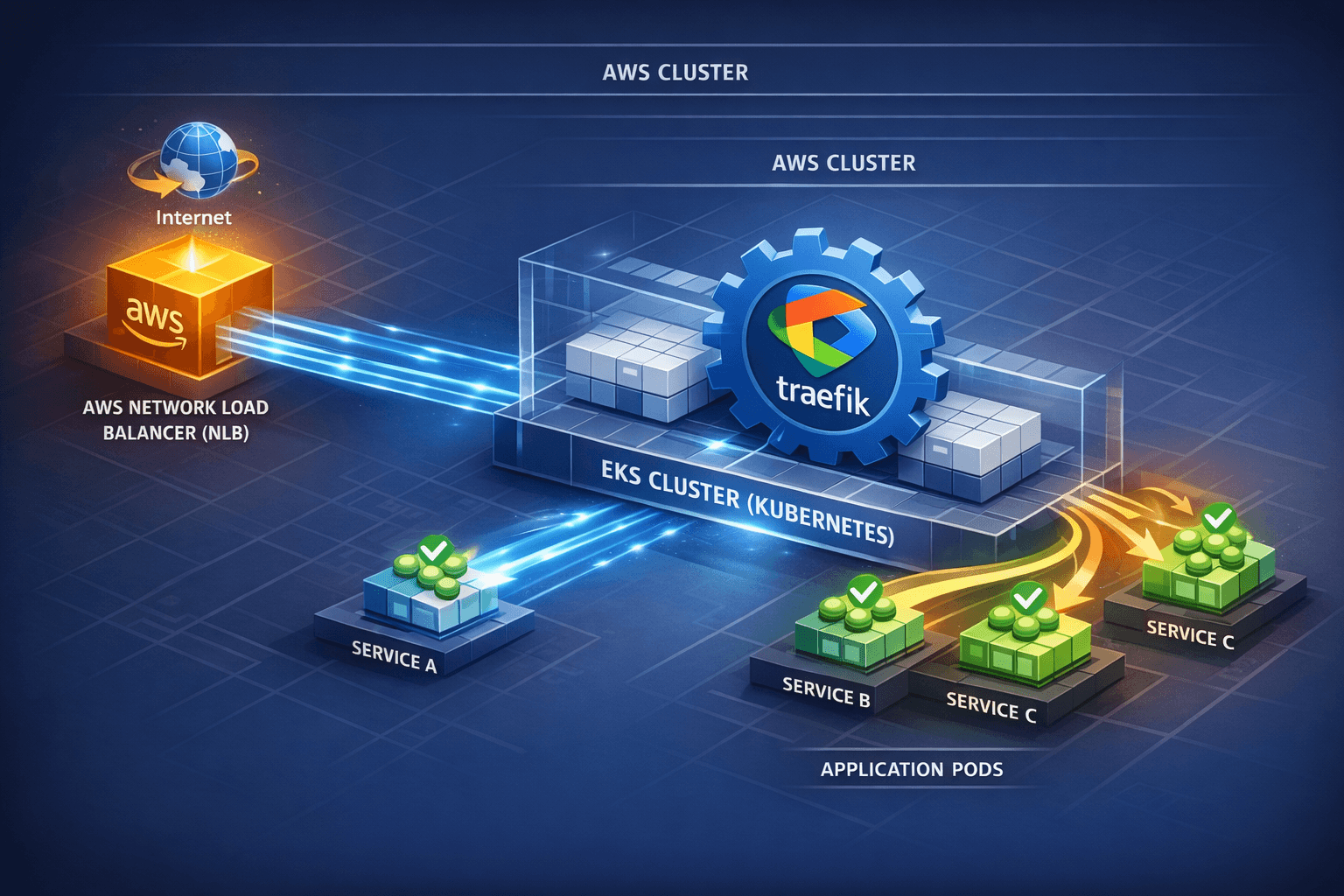 Implementing Traefik on AWS EKS with Network Load Balancer (NLB): A Complete Guide